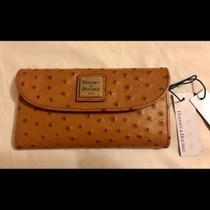Dooney & Bourke Bags - Dooney & Bourke Ostrich Leather Continental Clutch Dooney & Bourke Bags - Dooney & Bourke Ostrich Leather Continental Clutch